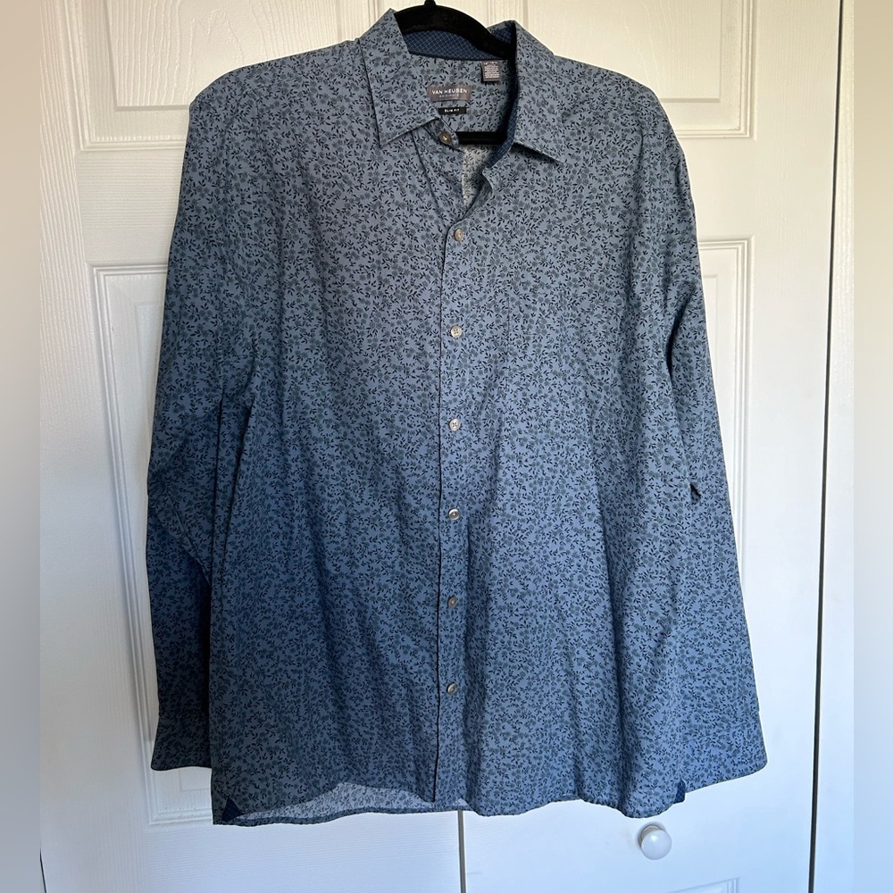 Men’s Floral Button Down - L